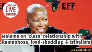 Malema on close relationship with Ramaphosa loadshedding can end in 6months amp tribalism in KZN [upl. by Ecnesse]