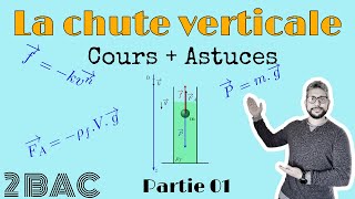 Cours Astuces La chute verticale Poussée d’Archimède Force de frottement fluide partie 01 2BAC [upl. by Royal3]