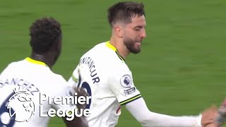 Rodrigo Bentancur knots up Tottenham Hotspur Leeds United at 33  Premier League  NBC Sports [upl. by Cecelia200]