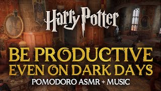 2h Study in the HOGWARTS COMMON ROOMS 🏰⏳ Relaxed Harry Potter Pomodoro Session ASMR Ambience Timer [upl. by Ule]