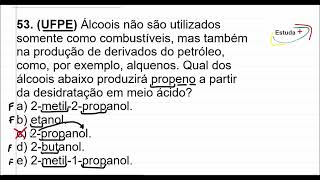 Desidratação do álcool [upl. by Cheslie]