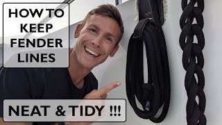 HOW TO TIE FENDER LINE  Yachting Tips and Tricks [upl. by Emixam]