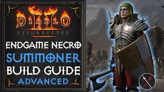 Diablo 2 Resurrected Necromancer Build  Necromancer Summoner Endgame Build [upl. by Ergener7]