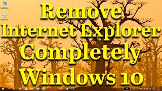 How To Remove Internet Explorer Completely On Windows 10 [upl. by Ecirtael369]