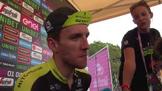 Simon Yates  Postrace interview  Stage 7  Giro dItalia  Tour of Italy 2018 [upl. by Ranite]