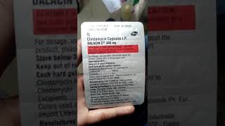 dalacin c 300mg clindamycin capsule ip [upl. by Harihat]