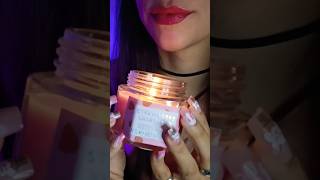 〰️ ASMR 〰️🌛 STRAWBERRY SHORTCAKE 🍰 SCENTED CANDLE🌜 asmr vanillalunaasmr shorts [upl. by Aicac118]