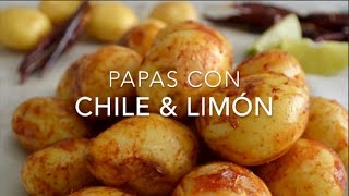 PAPAS AL CHILE amp LIMÓN la botana perfecta  Recetas fáciles Pizca de Sabor [upl. by Naneik]