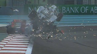 Yas Marina Biggest Crashes Part 1 [upl. by Aidole571]