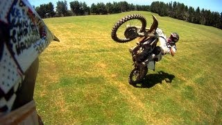 Gopro HD 2008 CRF450R Wheelies [upl. by Fates]