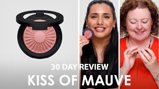 30 Day Team Review bareMinerals Gen Nude Blonzer Kiss of Mauve [upl. by Ewer]