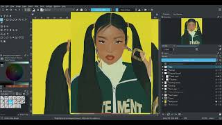 Speedpaint  Draw Digitally ANYTHING under 10 Minutes with Krita [upl. by Sivia10]