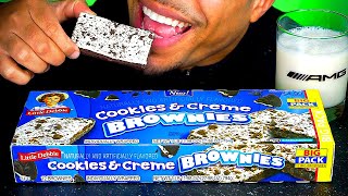 ASMR LITTLE DEBBIE COOKIES AND CREME BROWNIES MUKBAN EATING SOUNDS NO TALKING CANDY JERRY [upl. by Anderea123]