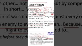 State of Nature youtubeshorts youtubeshort politicaltheory [upl. by Ynnaej]