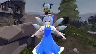 Cirno Baka from Touhou spinning but its in 2K and 60FPS [upl. by Sirtimid397]