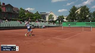 Leo Borg  Holger Rune TP Open Båstad 2020 Highlights [upl. by Yllatan]