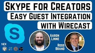 Skype for Content Creators Easy Guest Integration with Wirecast [upl. by Anehsat456]