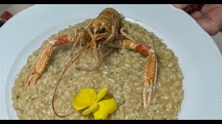 RISOTTO IN CREMA DI SCAMPI FRESCHIIN CUCINA CON LO CHEF PAUL KLER [upl. by Akinal]