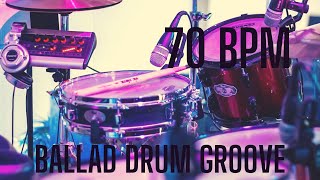 70 bpm drum beat  44 Ballad Groove by Solidtracks [upl. by Esinnej964]