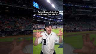 Detroit Tigers eliminating the Houston Astros be like😂⚾️ [upl. by Kuster]