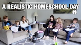 FULL HOMESCHOOL DAY IN THE LIFE with TIME STAMPS  ROUTINE CURRICULUM amp REALITY [upl. by Rist]