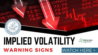 Thinkorswim Implied Volatiltiy  Implied Volatility Indicator Thinkorswim  SCARY warning signs [upl. by Azne]