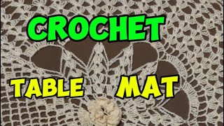 Crochet table mat [upl. by Mahda]