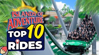 Top 10 RIDES at Universal ISLANDS OF ADVENTURE [upl. by Rafi]