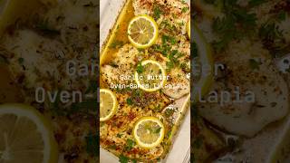 Dinner in Under 15 Minutes Garlic Butter OvenBaked Tilapia shorts cooking [upl. by Vorster]