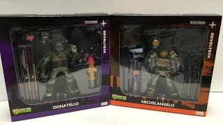 TMNT Revoltech  DONATELLO and MICHELANGELO [upl. by Schott167]