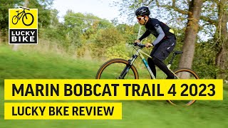 MARIN BOBCAT TRAIL 4 2023 REVIEW  Solides Hardtail MTB für den SingletrailEinsatz [upl. by Deery46]