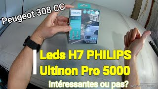 Tuto  Montage leds H7 Philips Ultinon Pro 5000 sur Peugeot 308 CC [upl. by Jean-Claude428]