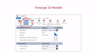 TaxWare  Rendite einer Vorsorge 3a [upl. by Airlie]