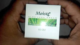 Moiste Aloe Vera Cream review 5 मिनट में ड्राई स्किन से पाएं छुटकारा [upl. by Ytirehc]