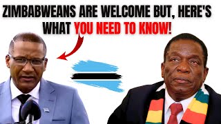 SHOCKING message to Zimbabweans living in botswana from the new president Duma Boko [upl. by Eilatan524]