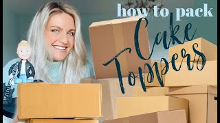 How to Package amp Post Cake Toppers Ship Fondant Figures  Fragile [upl. by Eenaej]