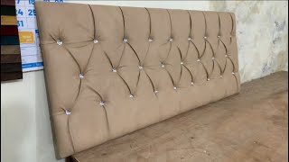 How to make bed cushion headboard step by step making [upl. by Abisha312]