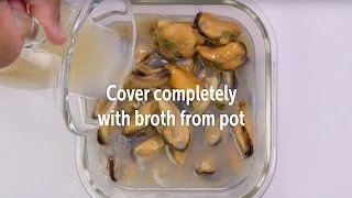 Storing Cooked PEI Mussels [upl. by Enram519]