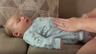 Mom demonstrates hilarious but effective technique to help babies with gas  WooGlobe [upl. by Mendy]