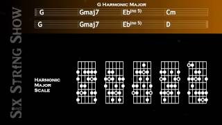 G Harmonic Major Guitar Backing Track [upl. by Izy]