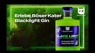 Böser Kater Blacklight Gin  Weltweit erster Gin mit Schwarzlicht Effekt durch natürliche Zutaten [upl. by Einotna]