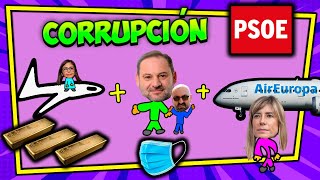 Corrupción PSOE  Delcygate Mascarillas y AirEuropa [upl. by Alvinia]