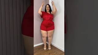 Midsize Curvy Haul Styling the Perfect Midi rompers plussized [upl. by Ahseetal343]