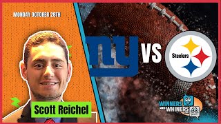 Free NFL Betting Pick New York Giants vs Pittsburgh Steelers 102824 Scotts Selections [upl. by Ellenuahs]