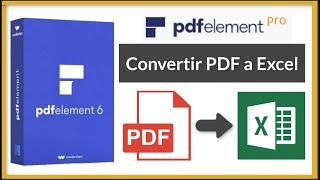 👉 CONVERTIR documentos PDF a EXCEL con 💙 PDFelement [upl. by Chapa431]