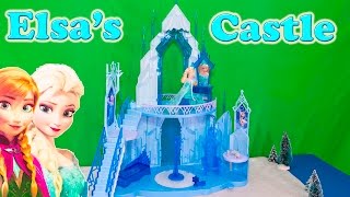 FROZEN ELSA Ice Castle Video Toy Review [upl. by Arrais]