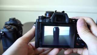 Olympus EM1 vs Olympus EM5 Mark II Shutter sound [upl. by Irmo]