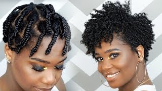 How To Do a BraidOut on Tapered Natural Hair feat Camille Rose Naturals  MissKenK [upl. by Gonnella]