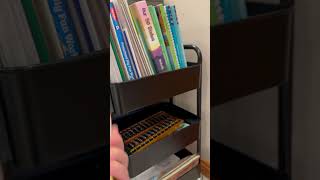 Homeschool cart organization organizationhack activitycart [upl. by Neelyhtak121]