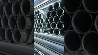 The factory finished production of hotdip galvanized steel pipe [upl. by Irb]